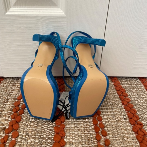 Zara Blue Rhinestone Heel - Size 5 - New with tags - 1310/010/009 - Picture 3 of 7